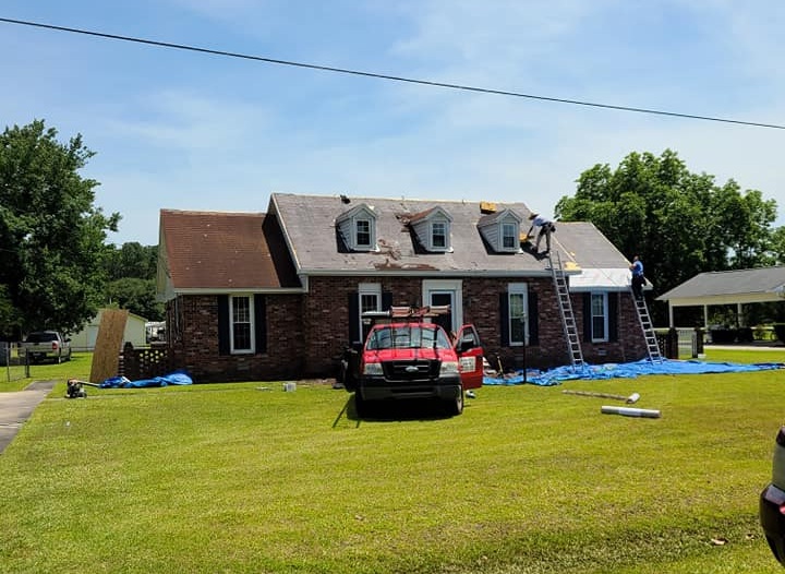 residential roofing done at a house in florence county
