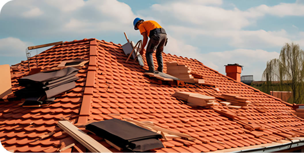 Skilled roofing technician performing leak repair Carolina Forest SC